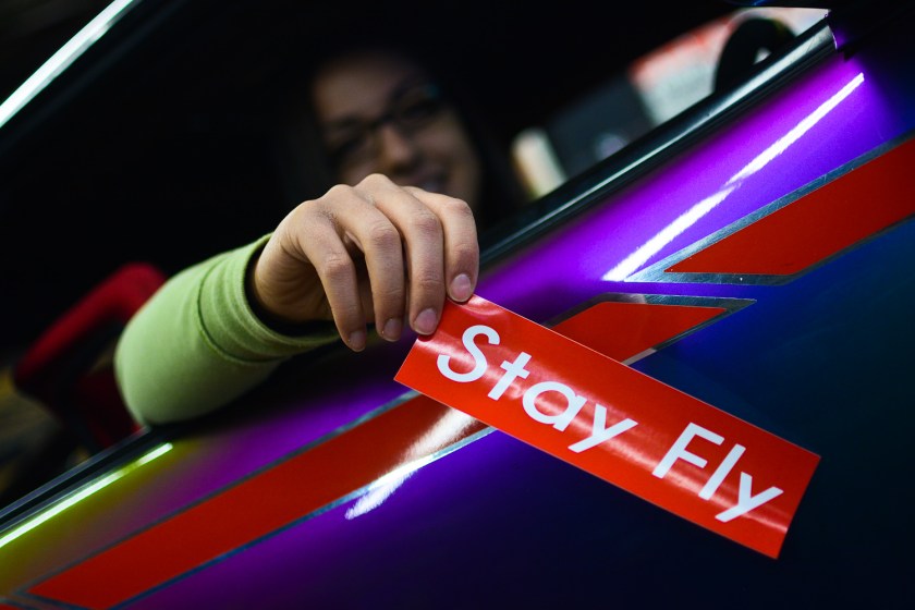 Marissa Decarli (above) won her chance to sit in Redlines Skyline at The Warmup